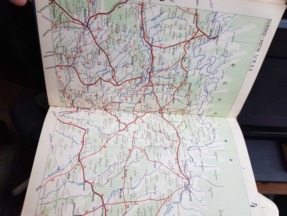 Romania in Automobil (1938) Institutul Cartografic UNIREA Brasov Harti