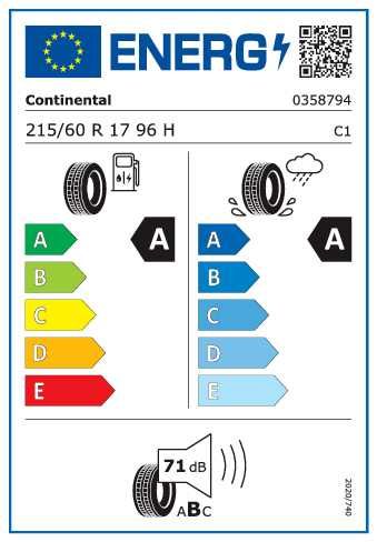 Anvelope Continental Ecocontact6 (215 / 60 R 17 96H)