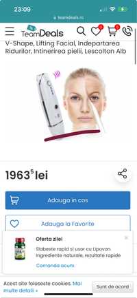 Mini HIFU HIMFU facial aparat radiofrecventa si ultrasunete