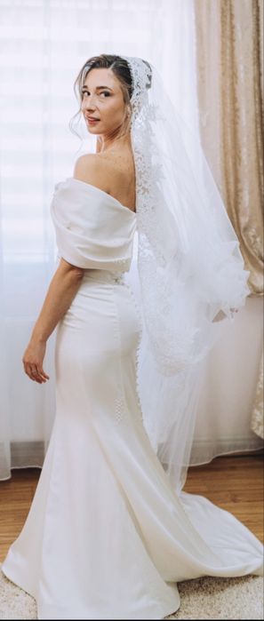 Rochie mireasă + voal cadou