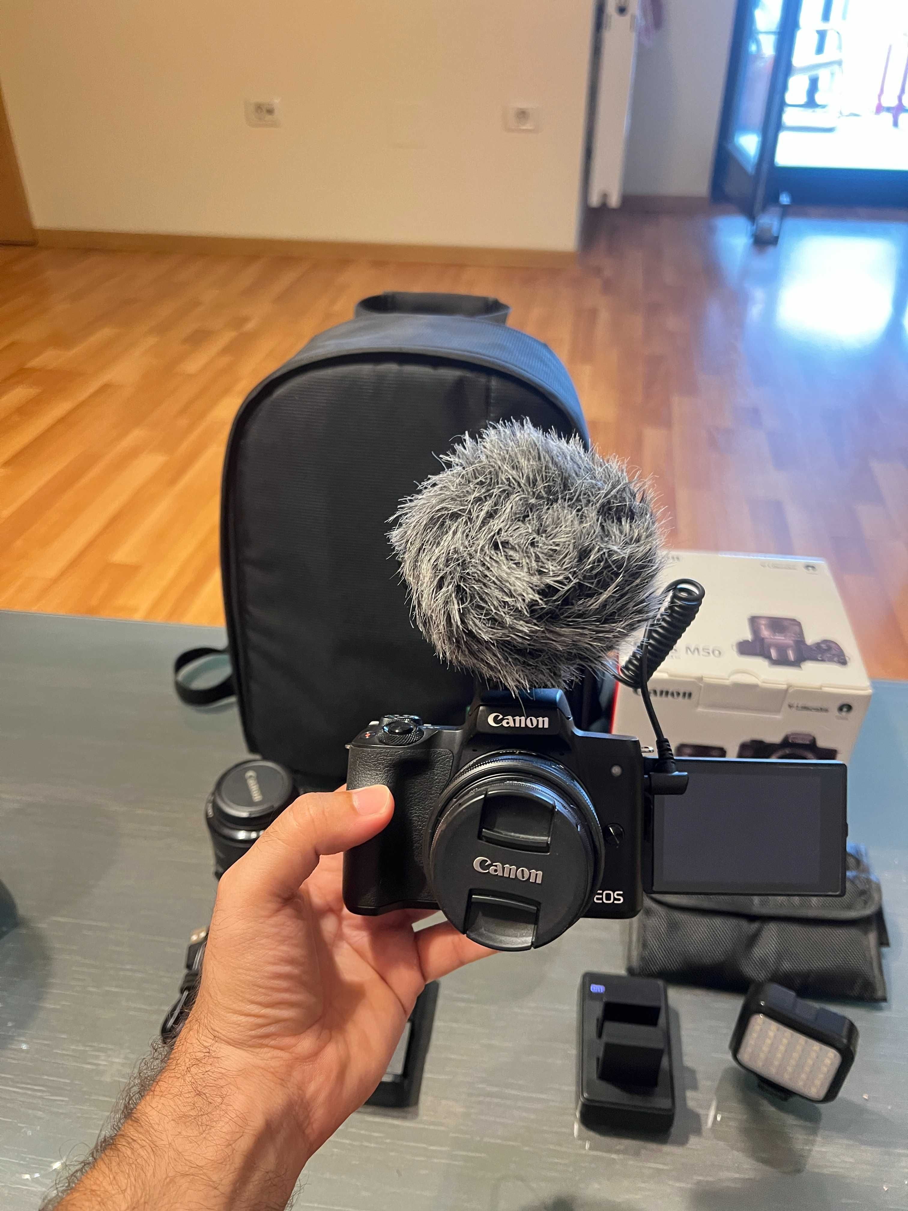 Canon Eos m50 (Pachet complet - foarte curat)