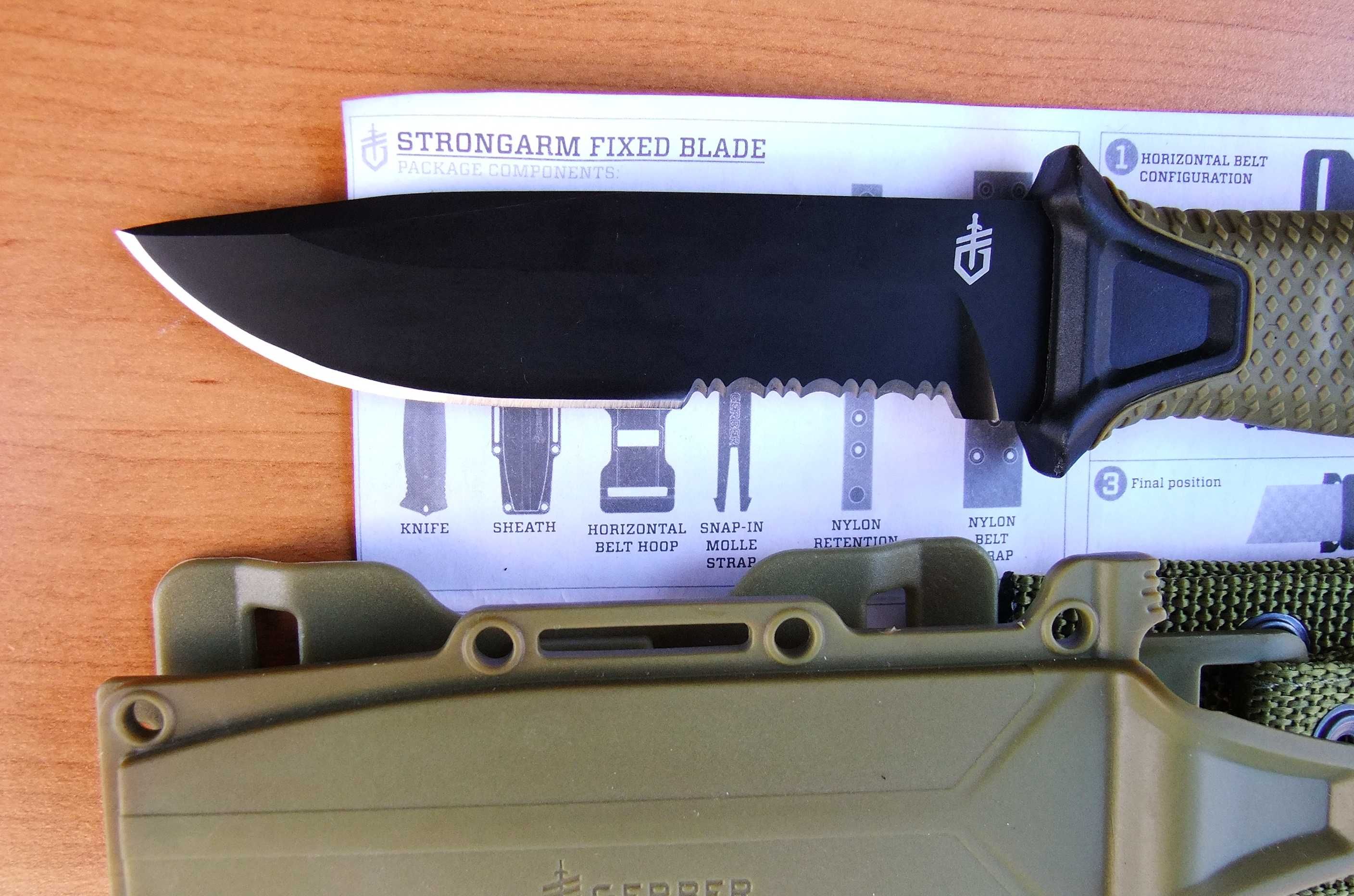 Тактически нож  Gerber Strongarm / с опция за хоризонтално носене /