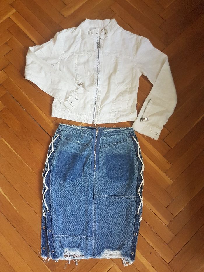 Дамски  панталон Calvin Klein и ленено яке, размер S