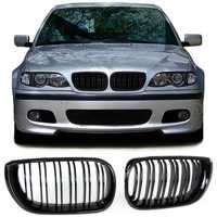 Grila dubla sport tuning BMW E46 facelift (2001 - 2005) M LOOK NOU