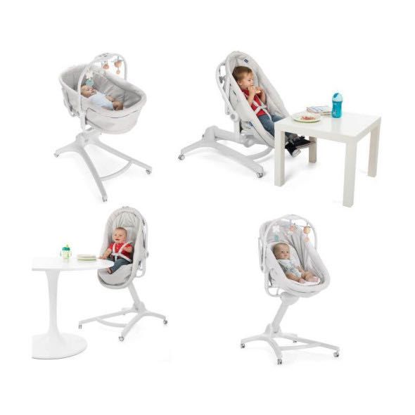 Chicco 4 в 1 - Бебешка кошара, шезлонг и стол на