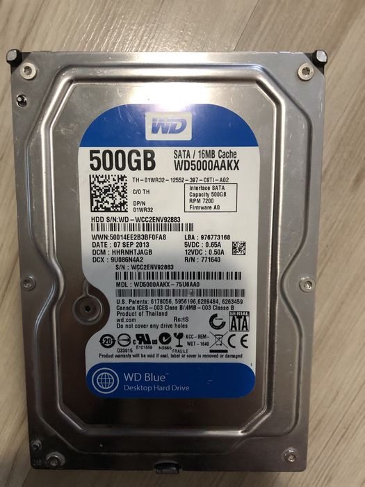 Hard Disk 160, 320, 500 GB3.5’ & 2.5’