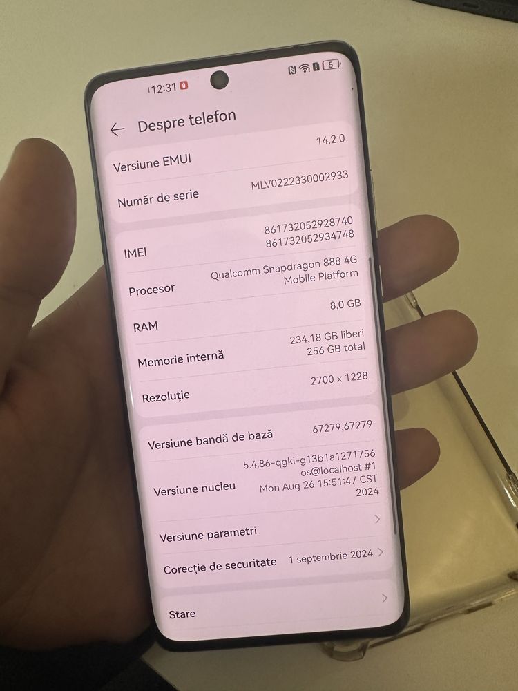 Huawei p50 pro impecabil fara urme de uzura 256 gb ram 8 gb