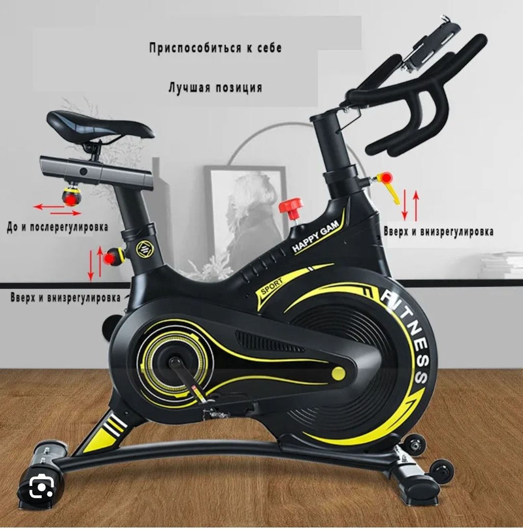 Продаётся новый велотренажёр (спин-байк) +150кг (макс)
