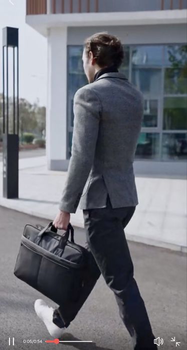 Черна офис чанта за Лаптоп 16” MARK RYDEN*/Куфарче от Оксфордски плат!