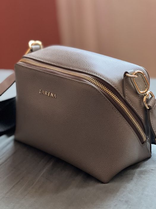 Чанта Зарена естествена кожа