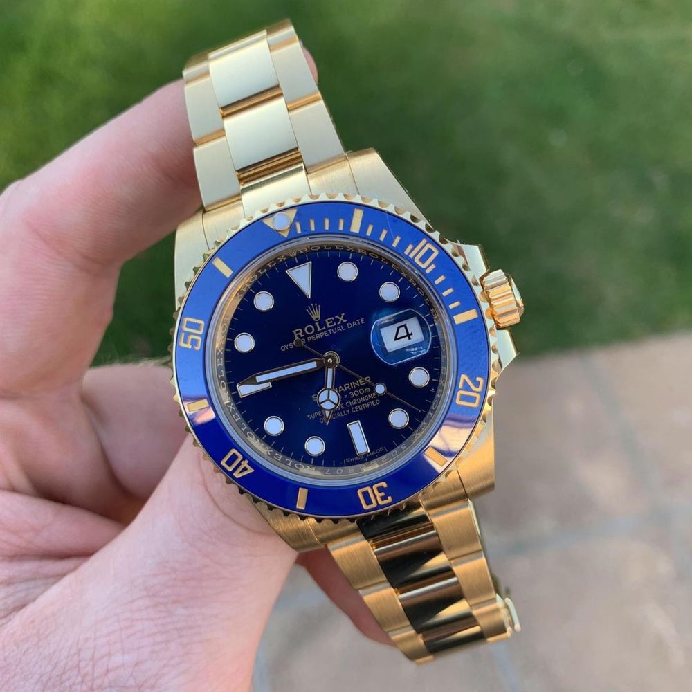 ceas rolex submariner blue dial 41 mm
