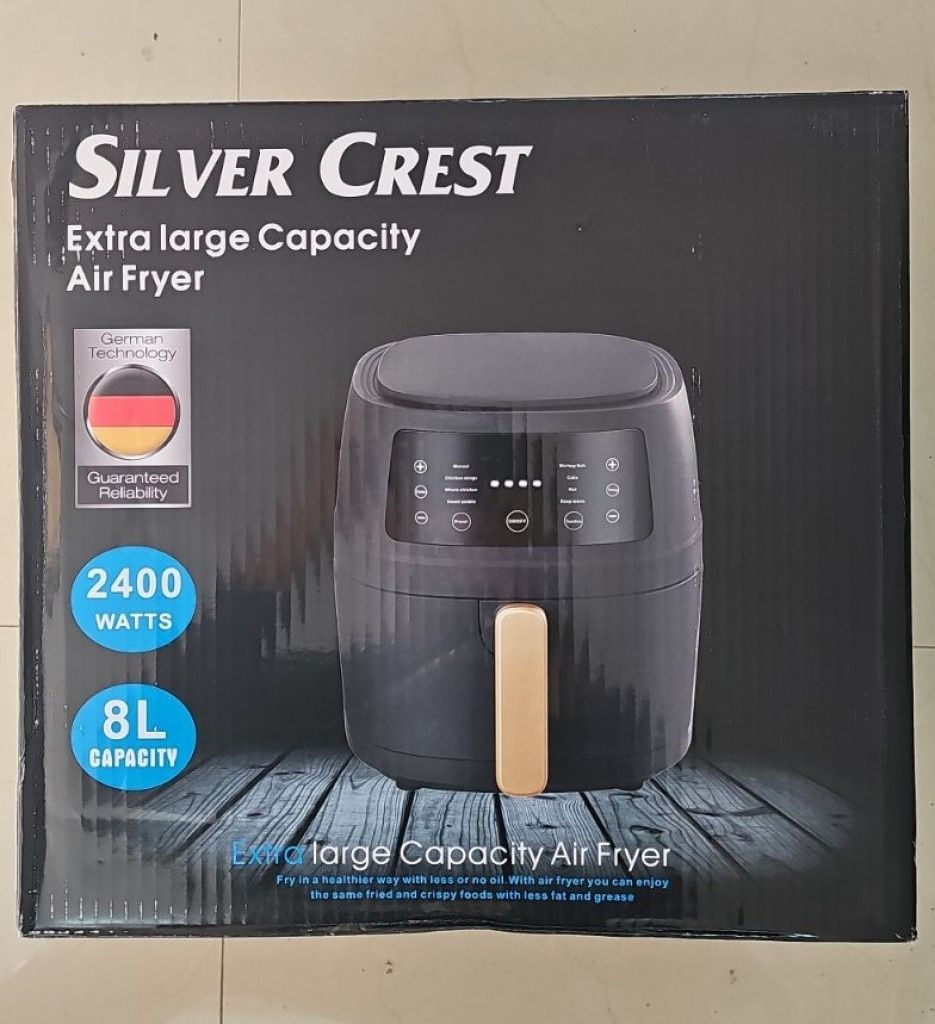 Уред за готвене с горещ въздух Silver Crest S-18, 8 литра, 2400W - ПРО