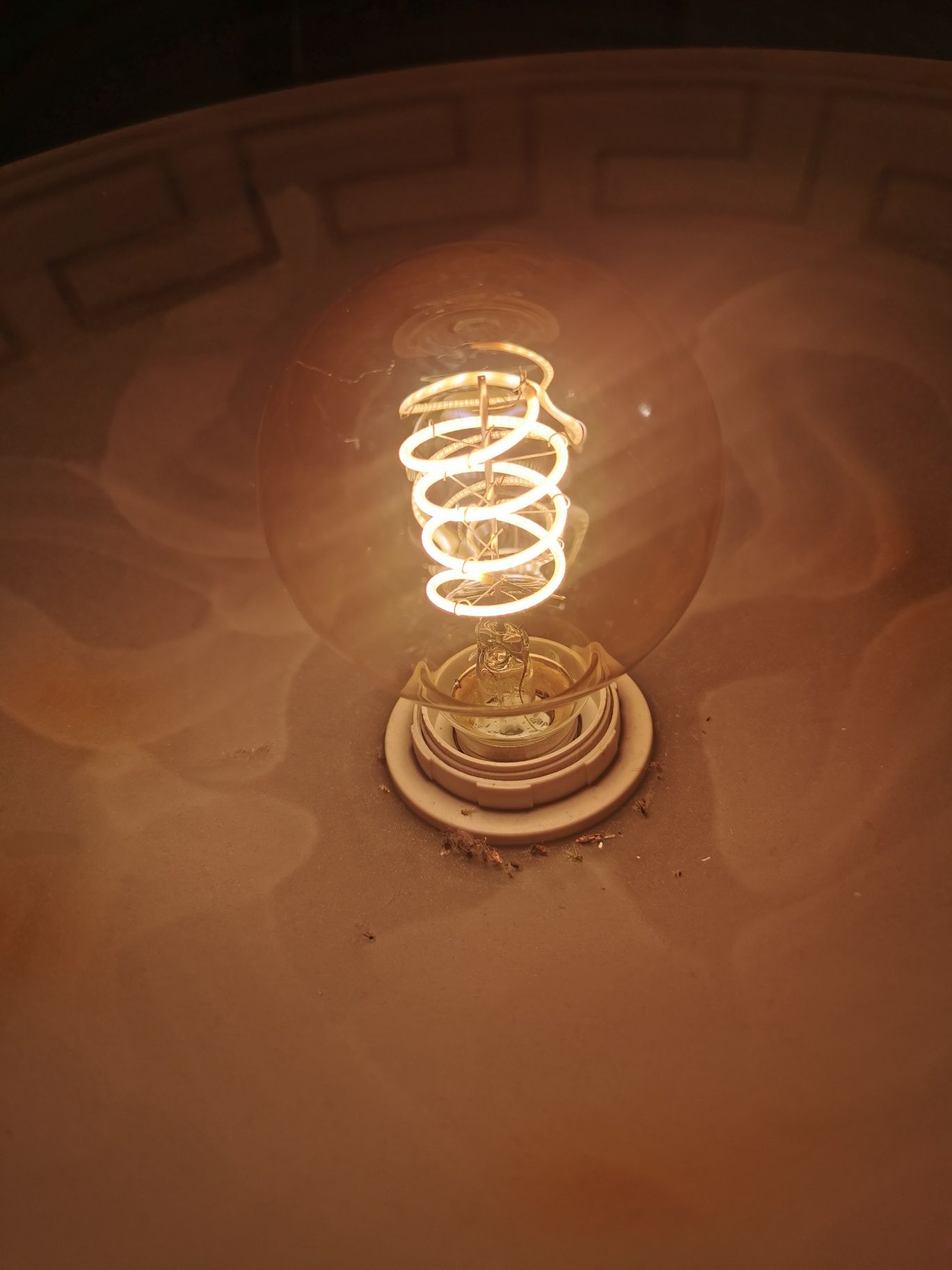 Bec led glob 3 buc. filament spirală nou