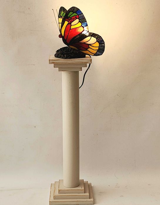 Лампа Tiffany стил – червена пеперуда