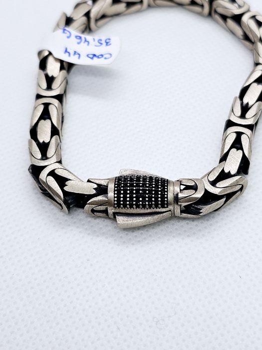 Vand bratara din argint 925 model bizantin 35.46 g cod 44