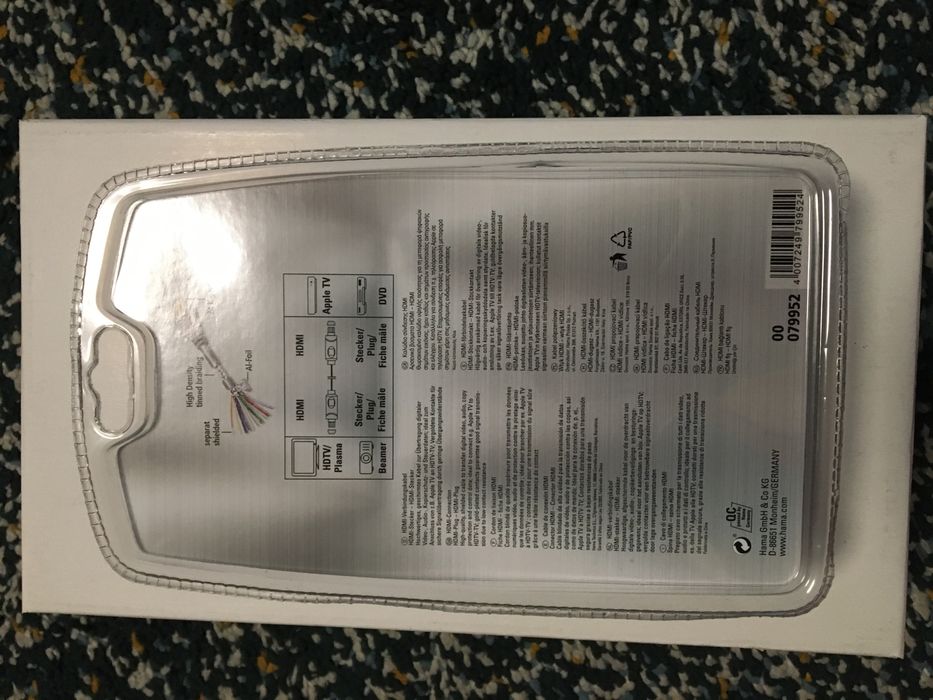 Cablu HDMI cu conectori aur 24k
