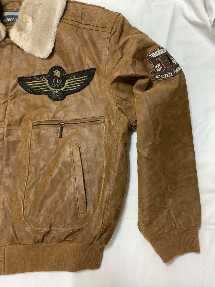 Jeaca bomber piele naturala marime 54