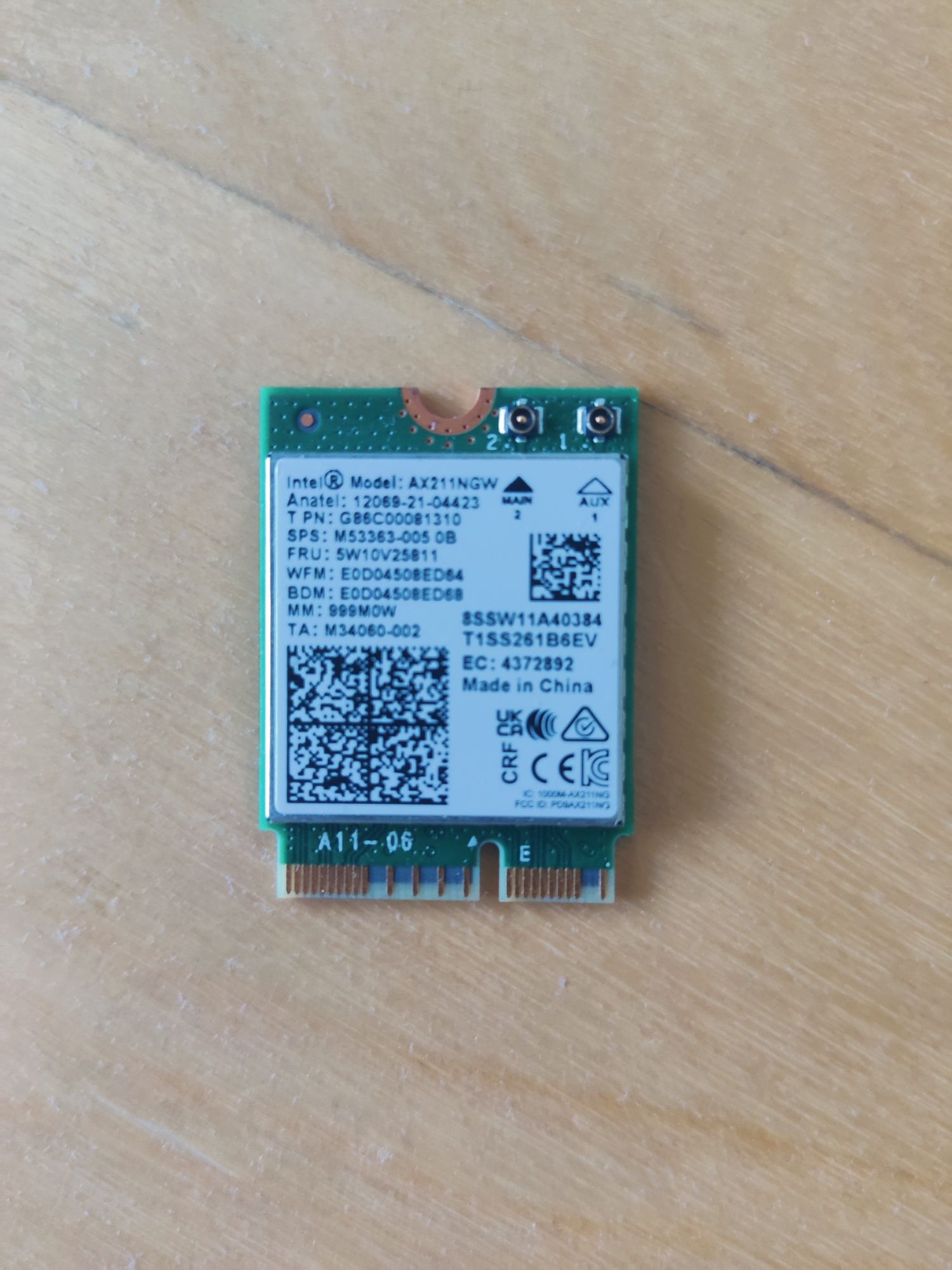 Placa pt laptop wi fi 6e