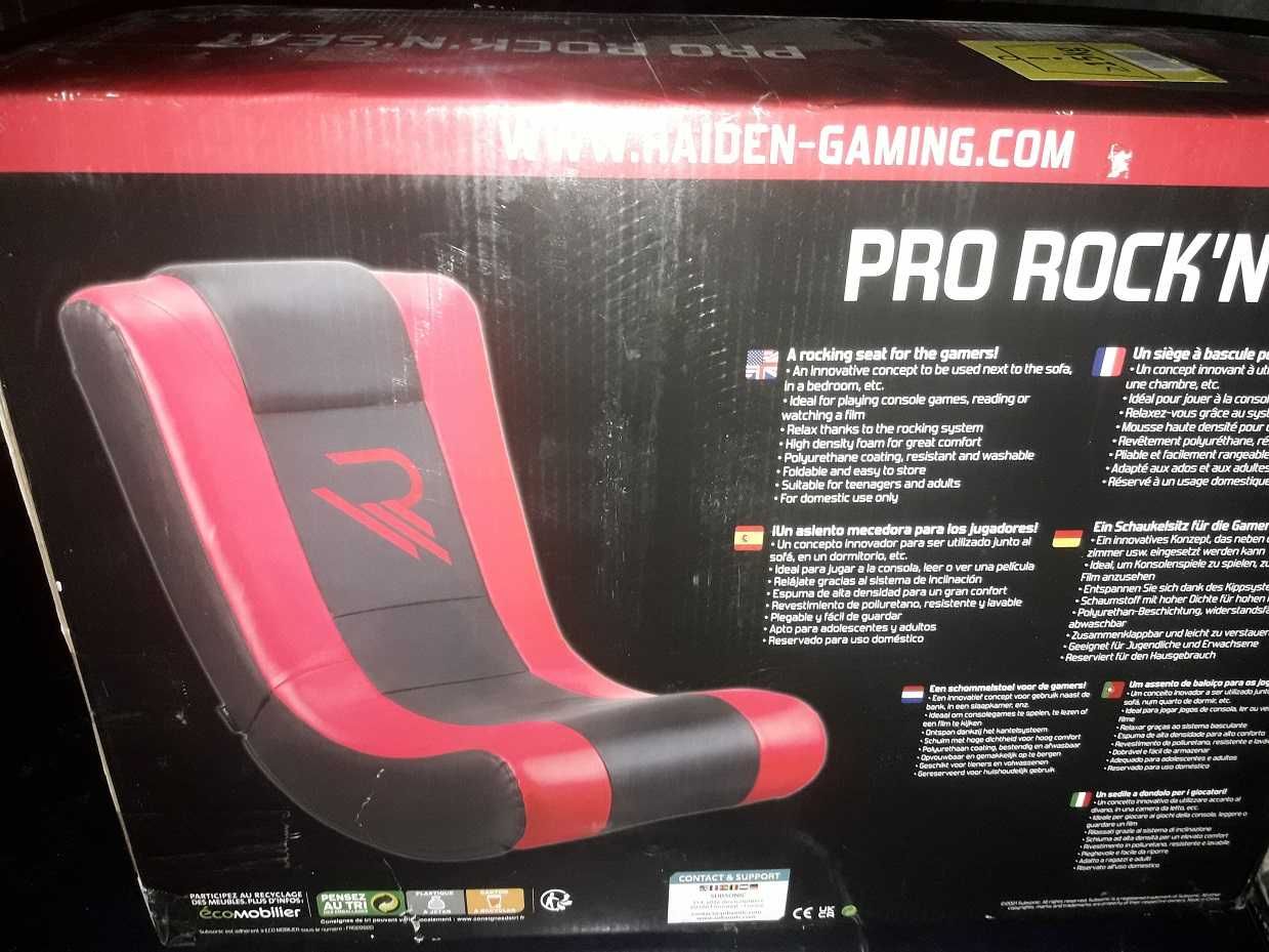 Гейминг люлеещ се стол Pro Rock’n seat, сгъваем, нов, деца и възрастни