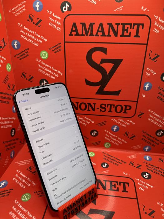Iphone 15 Pro Max 512Gb Amanet SZ Non Stop