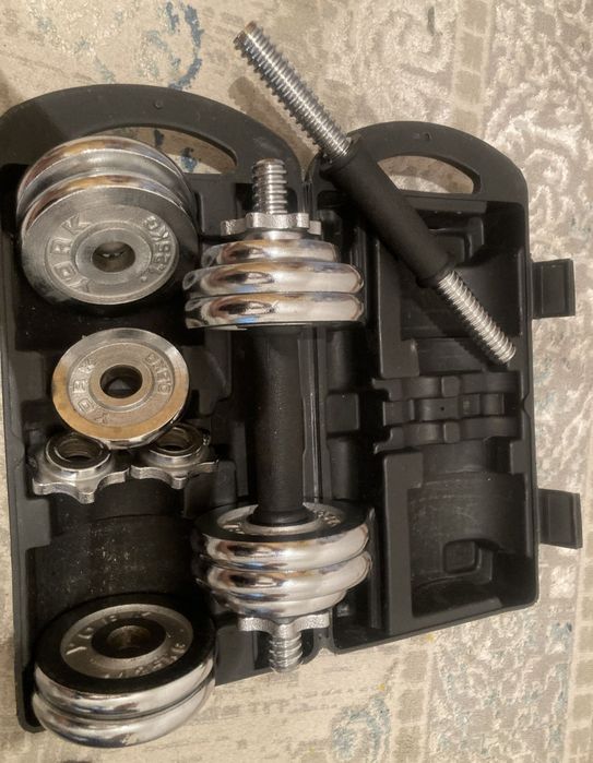 Гантели комплект 30кг общ вес