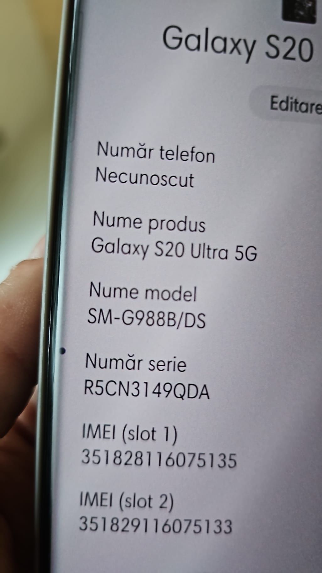 Samsung S20 Ultra 128gb Amanet BKG