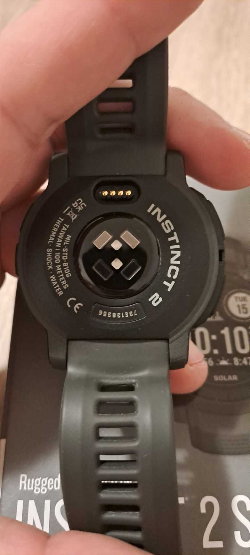 Garmin Instinct 2 Solar, 45 mm, Silicone strap, Graphite