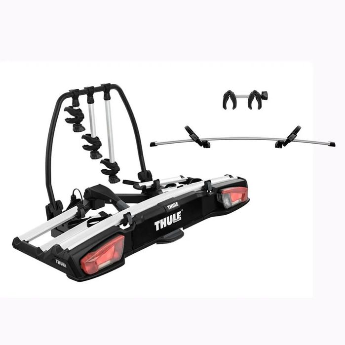 Suport biciclete Thule VeloCompact 926 cu prindere pe carligul de remorcare + adaptorul Thule 9261, pentru 3 sau 4 biciclete,Nou_cu Factura & Garantie,Pret Importator