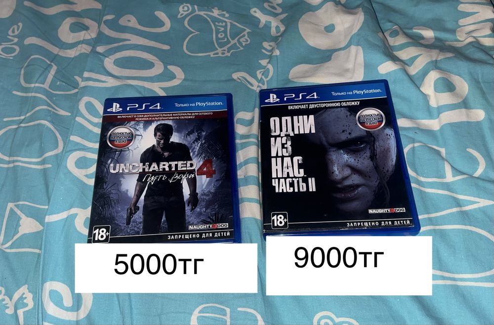 Продам игры для PS4 (Uncharted 4; The Last Of Us 2)