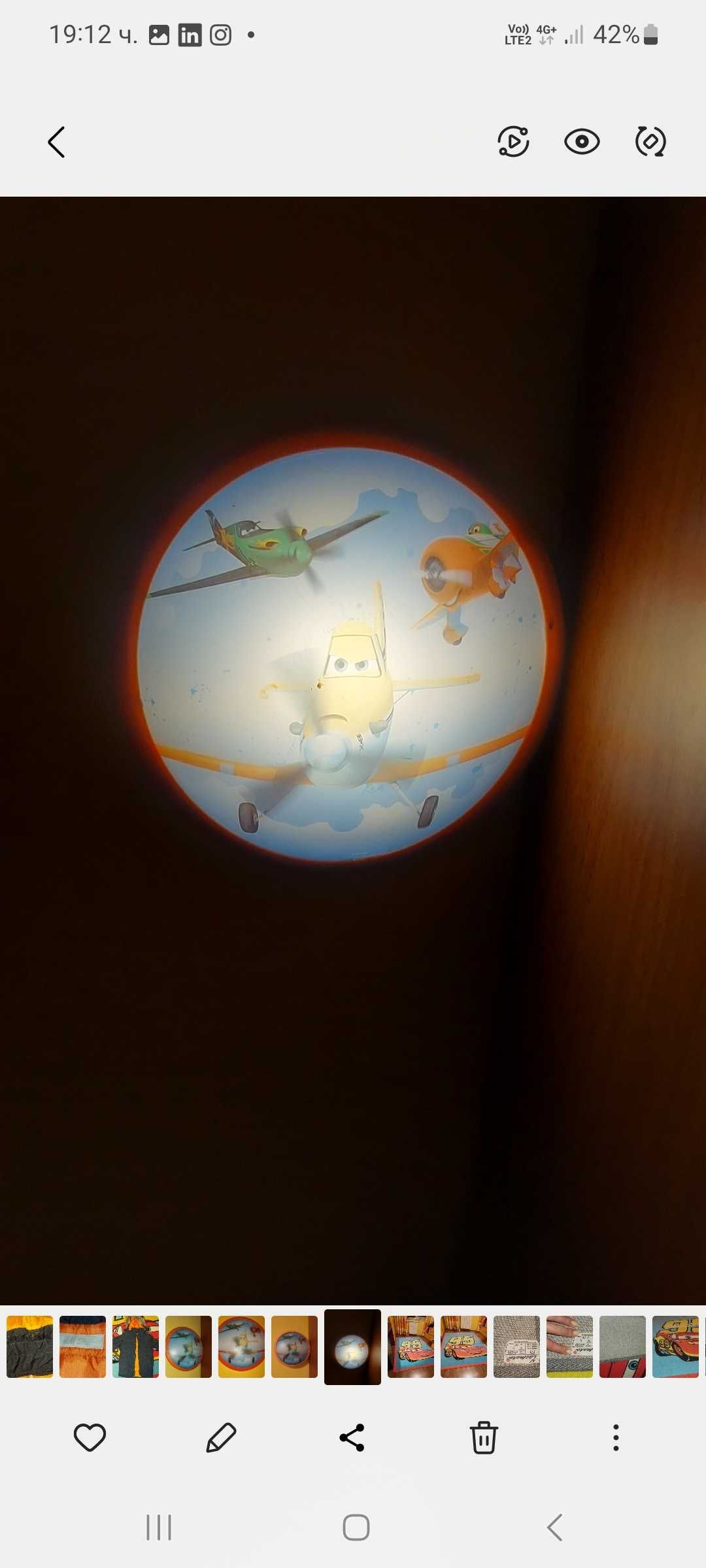 ПЛАФОН PHILIPS,LED, DISNEY - Planes, Детска лампа. Самолетите