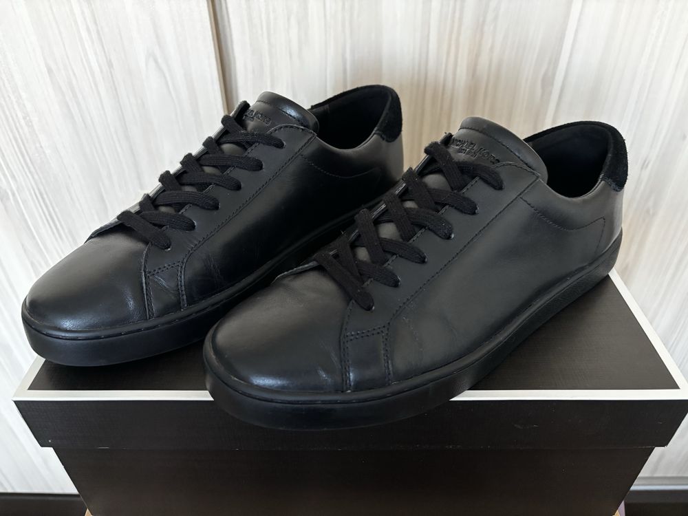 Michael Kors Мъжки Черни Кожени Обувки