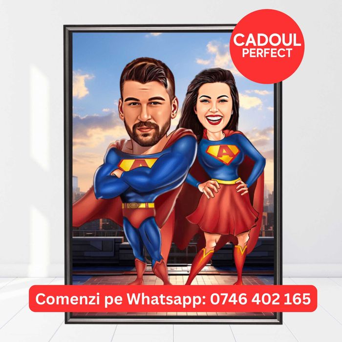 Portrete Caricaturi Tablouri Cadouri Personalizate Femei Barbati Cuplu