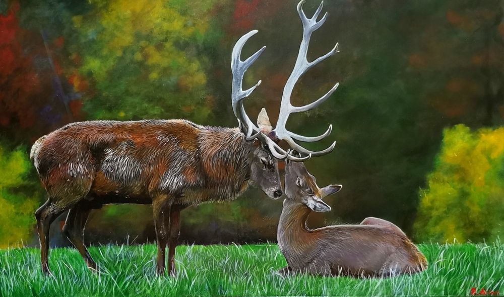 Picturi - peisaje natură / vânat