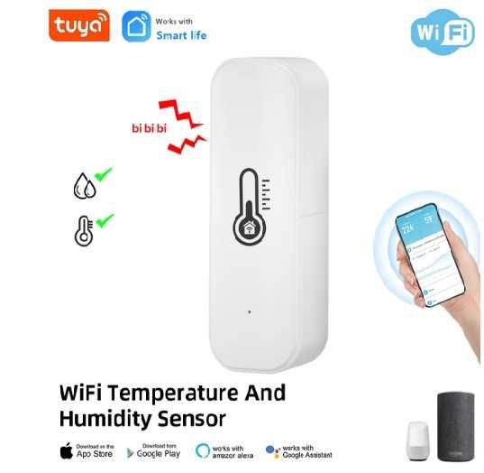 Senzor SMART WiFi temperatura si umiditate TUYA