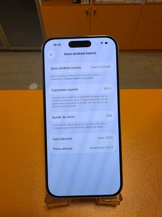 Iphone 15 Pro 256gb White Titanium, liber de retea, factura  garantie