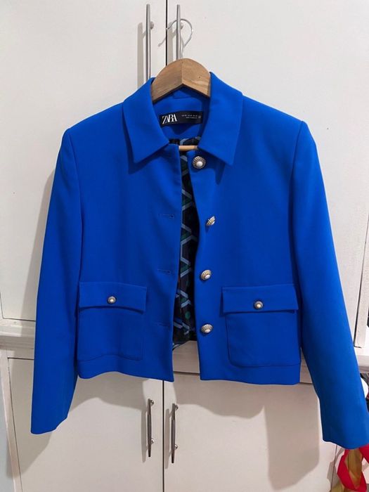 Синьо сако Zara S