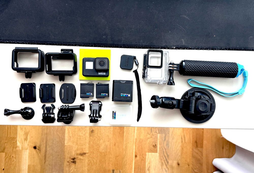 GoPro Hero 7 Black + Accesorii Complete | 4K60 | Waterproof + 128GB