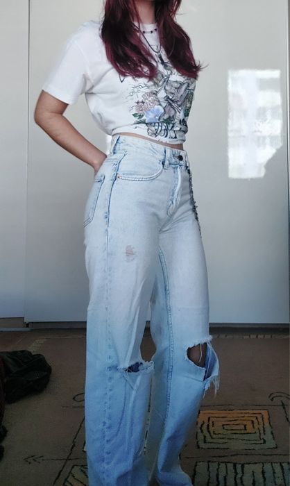 Продавам Wide leg 90s jeans 32 номер