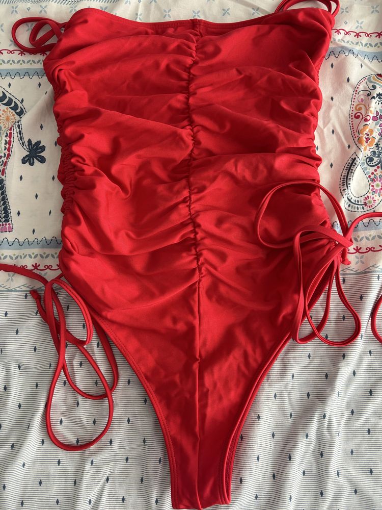 Costum de baie rosu Elia Swimwear
