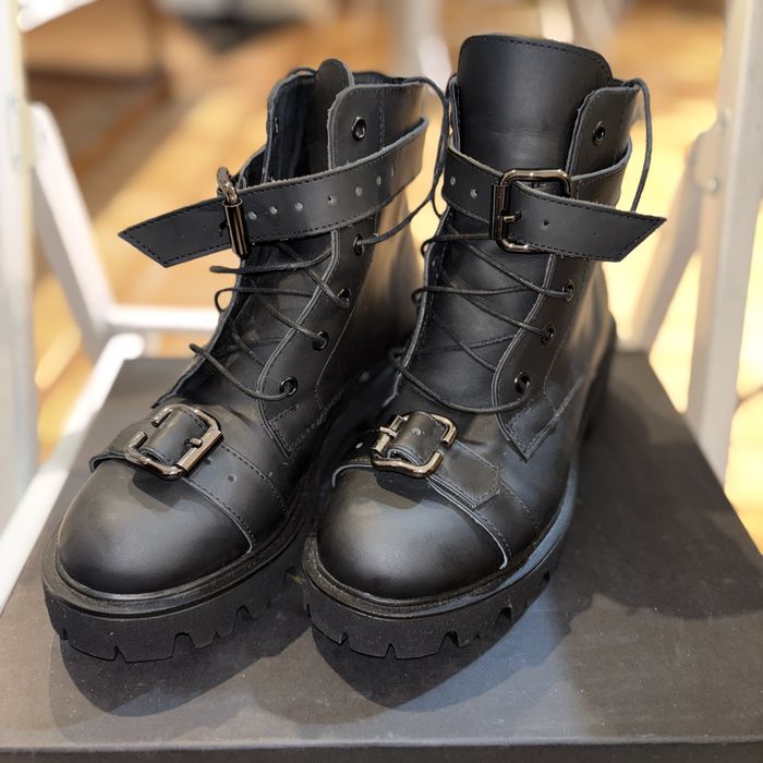 Bocanci Moja Baby Combat Matte Piele