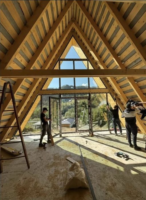 Vand cabane pe structura din lemn