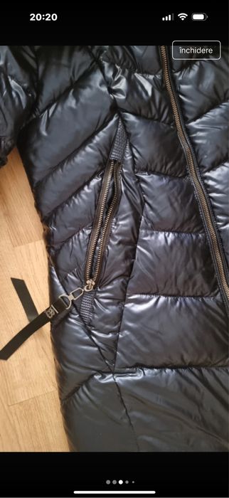 Geaca de iarna cu guler natural