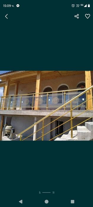 Монтаж на алуминиеви парапети