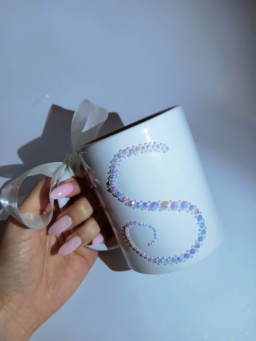 Персонализирана чаша с кристали