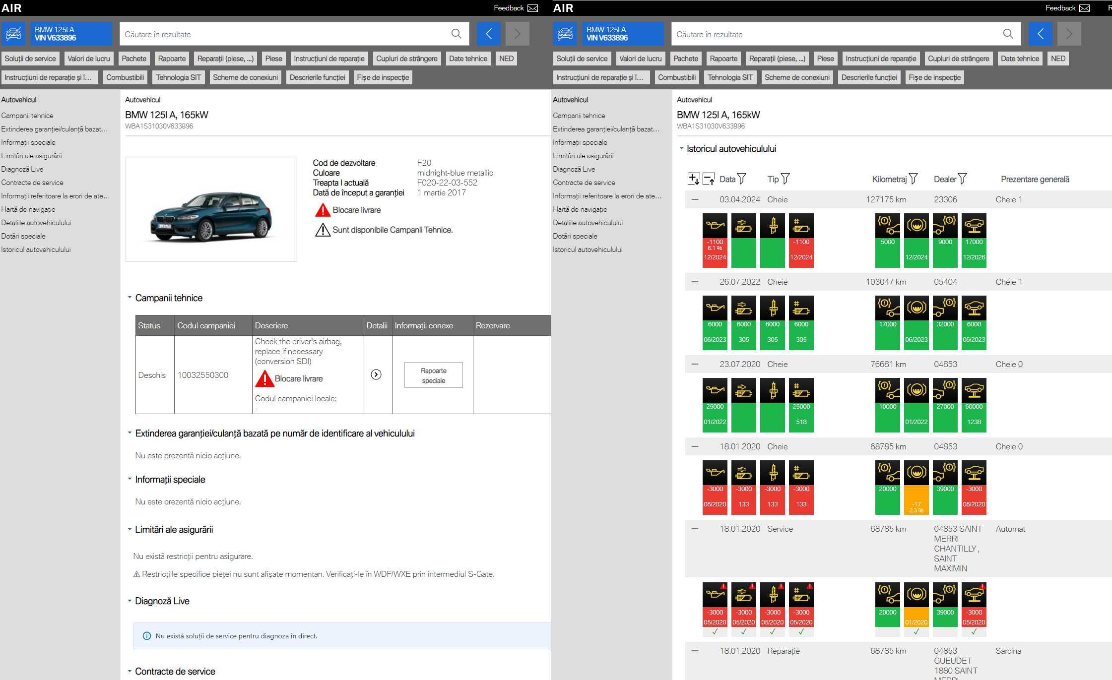Verificare Istoric Service BMW - Carte service Online Generare INSTANT
