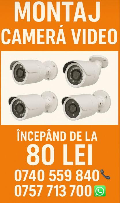 Montaj camere video