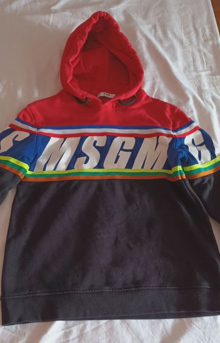 Hanorac  superb colorat cu gluga MSGM 14 ani