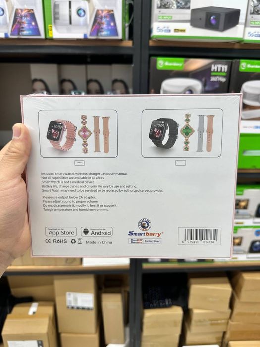 Набор для девушек 3в1-смарт часы,часы,браслет