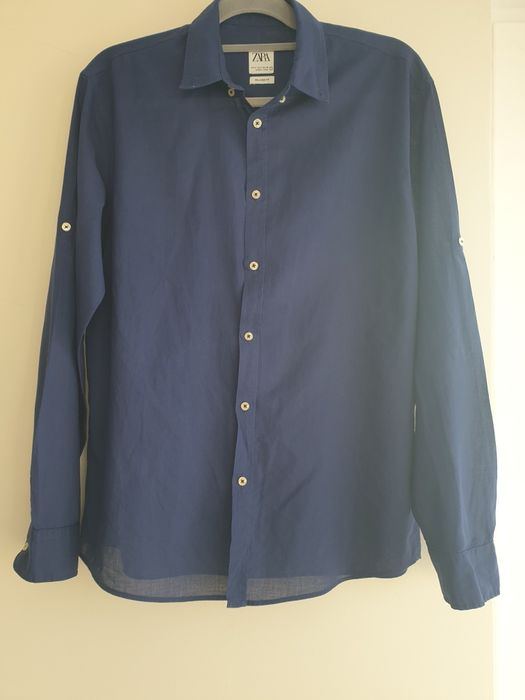 Дамска риза ZARA с дълъг ръкав