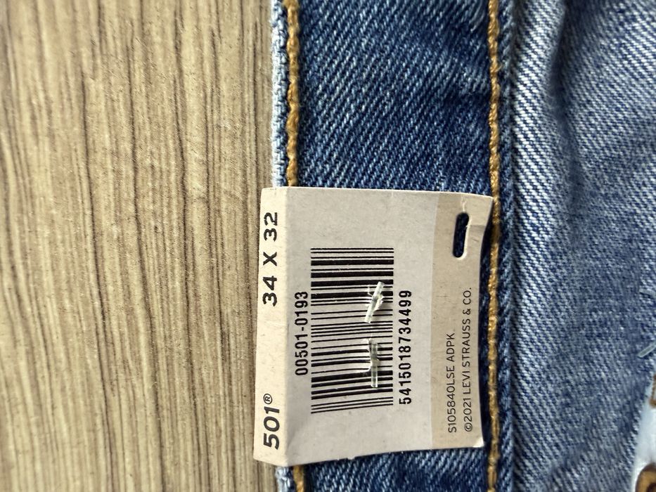 Blugi LEVIS 501 Albastru Barbati | Marime 34 x 32